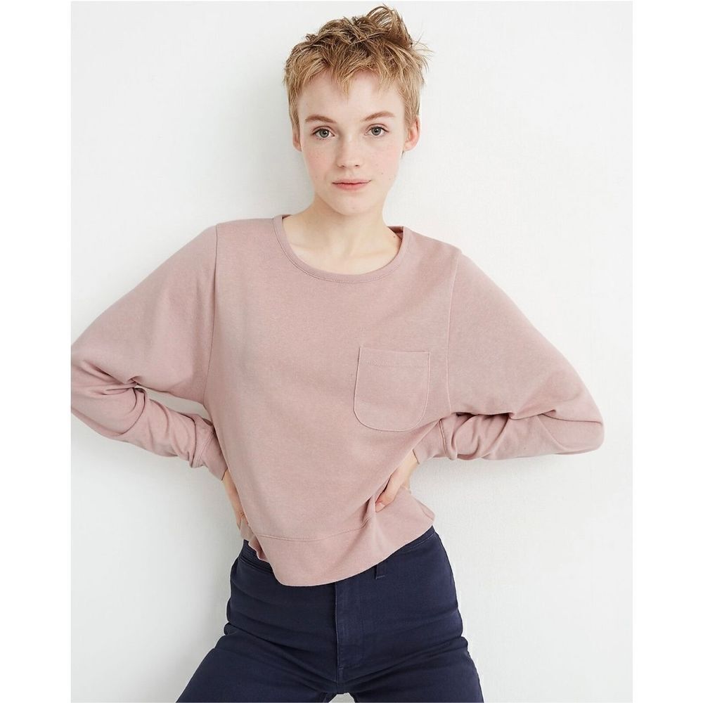 Madewell Dolman -Sleeve Pocket Top In Muted Sz XL NWT